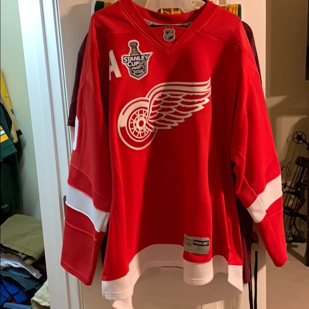 Detroit Red Wings 2008 Stanley Cup #40 Jersey